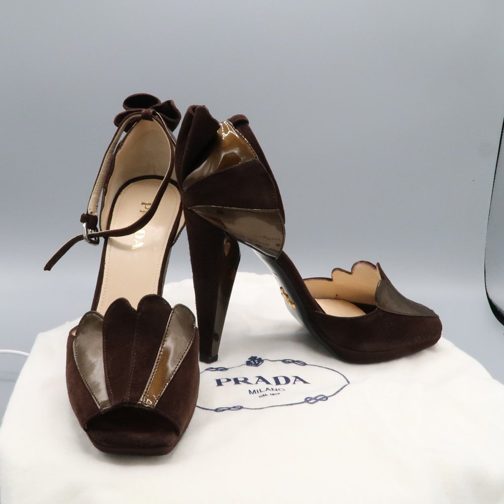 Prada Fan Ruffle Heels - Picture 2 of 10